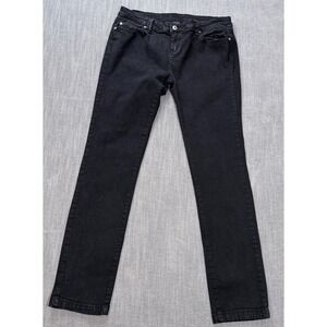 Blue Asphalt Black Straight Leg Jeans Size 15 Stretch Denim